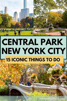 central park in new york city with text overlay