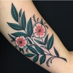 RossKJones Mountain Laurel Tattoo, Daisy Chainsaw, Laurel Tattoo, American Traditional Tattoo Ideas, Traditional Tattoo Ideas, Mountain Laurel, American Tattoos, American Traditional Tattoo, Piercings And Tattoos