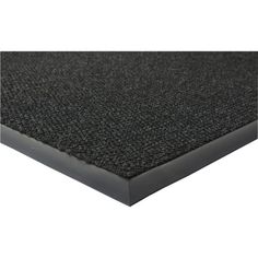 a black carpet mat with an edge that is very thick and has no residue on it