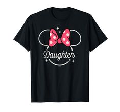 PRICES MAY VARY. Official Disney Merchandise Disney T Shirts for Daughter; Disney Gifts for Daughter; Daughter Birthday; Disney Family Shirts; Disney Hoodies for Daughter; Disney Daughter; Disney Family; Family Trip; Family Vacation; Minnie Mouse; Sparkle; Twinkle; Pink Bow; Head; Ears Lightweight, Classic fit, Double-needle sleeve and bottom hem Family Shirts Disney, Disney Family Shirts, Disney T Shirts, Minnie Shirt, Gifts For Daughter, Birthday Disney, Disney Hoodies, Family Family, Disney Tshirts