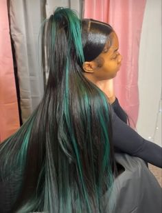 Cute Hairstyles With Tracks, Claw Clip Quickweave, Cute Frontal Hairstyles, Frontal Sew In, Birthday Hair Ideas Hairstyles, Two Ponytails Half Up Half Down, Frontal Hairstyles Ideas, Custom Color Wigs