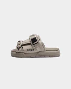 Seichi Men's Seichi Yoroi Stone | Culture Kings US Seichi Yoroi Slides, Drip Shoes, Trendy Slides, Street Style Outfits Men, Fresh Shoes, Shoe Design, Hype Shoes, Shoe Inspo, Clothing Photography