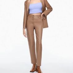 Aritzia Melina Wilfred Ankle Pants: Constant Camel Brand New With Tags. Perfect Condition. Aritzia Melina Leather Pants. Wilfred Melina Pant, Tna Leggings, Melina Pant, Button Fly Pants, Aritzia Pants, Flannel Pants, Leather Pant, Aritzia Wilfred, Twill Pants