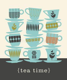 Retro illustration of stacks of tea cups royalty free illustration Tea Cup Illustration, Tea Time Illustration, Teapot Art, Cup Illustration, Cards Illustration, Tea Pots Art, Message Text, Japanese Tea Cups, Tea Design