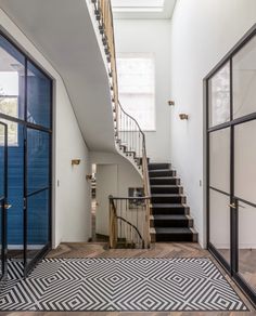 a staircase leading up to the second floor