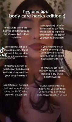 Body Skin Care Routine