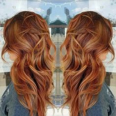 Résultat de recherche d'images pour "cuivré ombré" Red And Blonde Highlights, Red And Blonde, Red Balayage Hair, Ombre Hair Blonde, Balayage Blonde, Red Highlights, Ombré Hair