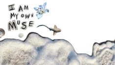 an image of i am my own mouse flying over the top of a mountain with flowers