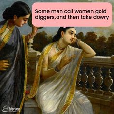 two women talking to each other while one has her hand on her shoulder and the other is wearing a sari