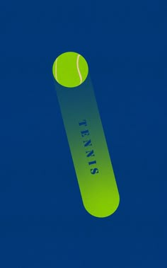 a tennis ball is flying through the air