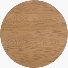 a round wooden table top on a white background