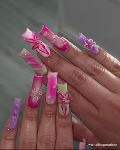 Artistic Nails, Euphoria Nails, Glow Nails, Exotic Nails, Nail Growth, Summer Acrylic Nails