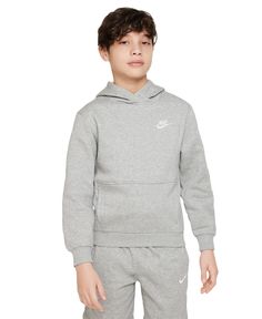 in stock Nike Fleece Hoodie, Sporty Hoodie, Nike Fleece, Nike Pullover, Kids Club, Nike Kids, Boys Hoodies, Grade School, Nike Hoodie