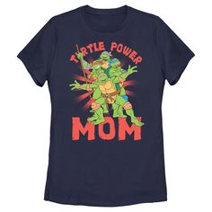 a women's t - shirt with an image of the teenage turtles on it