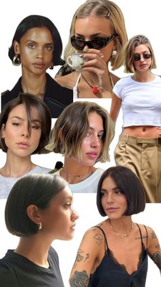 90s Short Bob, Curly Asymmetrical, Short French Bob, Bob With Fringe, Short French, French Bob, Bob Cuts, Cute Haircuts, Women's Hairstyles