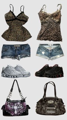 Cheetah Print Outfits, 2000 Fashion, Concept Clothing, 2000s Fashion Outfits