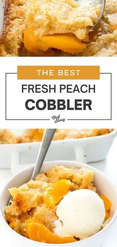 the best fresh peach cobbler recipe ever