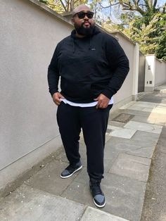 Big Man Outfit Casual, Chubby Guy Outfits, Big Boy Outfits, Plus Size Men Outfits, Tall Streetwear, Big And Tall Streetwear, Outfits For Big Men