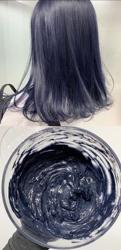 Indigo Dyed Hair, Dark Ashy Purple Hair, Dark Ashy Blue Hair, Charcoal Blue Hair, Cool Tone Blue Hair, Cool Toned Blue Hair, Blue Hair Shades, Ashy Blue Hair, Ashy Purple Hair