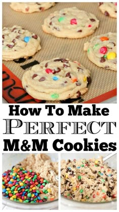 how to make perfect m & m cookies