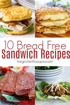 the top 10 bread free sandwich recipes