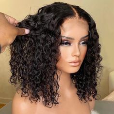 Kręcony Bob, Wig Black, Curly Bob Wigs, Bob Lace Front Wigs, Black Curly, Short Curly Bob, Curly Human Hair Wig, Curly Lace Front Wigs, Hair Styler