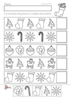 christmas worksheet for kids with pictures and words to print out on the page