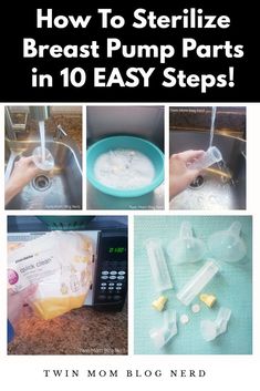 how to sterilize breast pump parts in 10 easy steps by twin mom blog nerd