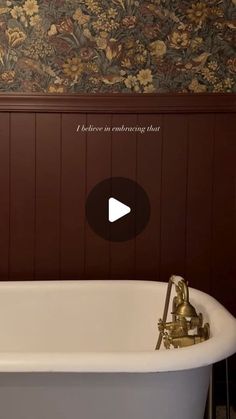 a bathtub with the words i believe in contempling that on it