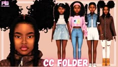 an image of a group of dolls with different hair styles and clothes for the doll maker