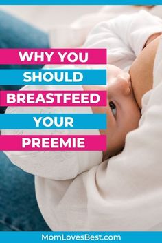 a baby laying on its back with the words, why you should breastfeed your pre