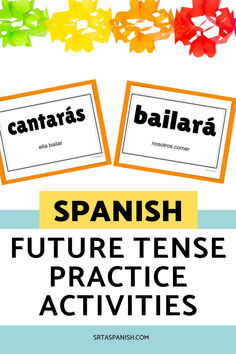 Are you working on the future tense in Spanish class? This is one of my favorite verb tenses to teach because we can talk about future plans and connect! Let's look at some future tense Spanish practice worksheets you can add to your lesson plan! Spanish Practice Worksheets, Future Tense Spanish, Future Tense, Verb Tenses