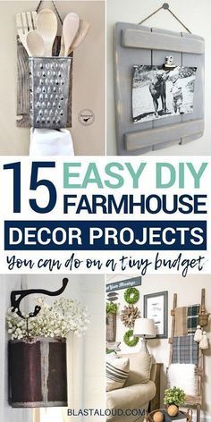 15 easy diy farmhouse decor projects you can do on a tiny budget