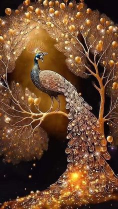 Peacock 🦚 Bild Gold, Images Pop Art, Peacock Images, Peacock Wallpaper, Nice Photography, Peacock Pictures, Christmas Art Projects, Peacock Wall Art, Beautiful Nature Wallpaper Hd