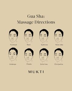 Gua sha massage directions per face section Gua Sha Massage, Being Used, Try It