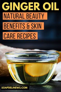 Ginger Essential Oil Benefits, Ginger Oil For Hair, Diy Natural Beauty Recipes, Reduce Dandruff, Skin Improvement, Benefits Of Ginger, Skincare Recipes, Natural Beauty Routine, Natural Skincare Recipes