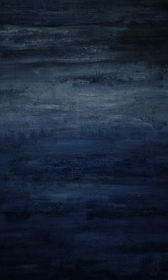 an abstract painting with dark blue tones