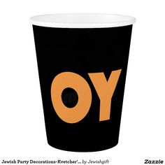 Jewish Party Decorations-Kvetcher's Cups Chocolate Oreos, Paper Cup, Birthday Humor