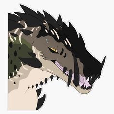 an image of a dragon head with sharp teeth