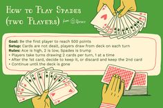 how to play spades for two players from the same player in each card game