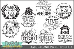 farm svg and dxf cutting files