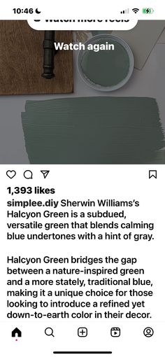 the green paint is being used on this page