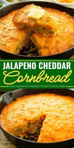 This Jalapeno Cheddar Cornbread is guaranteed to bring the heat to mealtime. Serve it alongside a bowl of pinto beans, soup, game day chili or your next homestyle fiesta. Jalapeno Cheddar Cornbread Cast Iron, Cornbread Casserole With Jalapenos, Smoked Jalapeño Cornbread, Jalapeno Cornbread With Cream Corn, Jalapeño Cornbread Casserole, Easy Jalapeno Cornbread, Pinto Beans Soup, Crackling Cornbread, Cheesy Jalapeno Cornbread