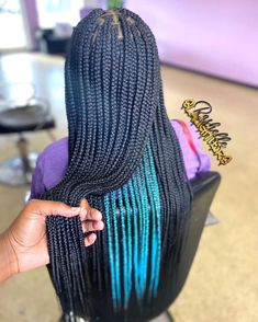 Peek A Boo Braids, Peek A Boo Box Braids, Funky Braids, Peekaboo Hair Colors, Wigs Collection, Peekaboo Color, Cute Box Braids, Short Box Braids Hairstyles