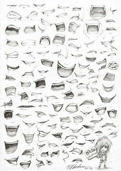 a drawing of different types of hats