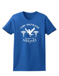 Camp Half Blood Cabin 11 Hermes Womens Dark T-Shirt Cabin 11 Hermes, Medieval Things, Camp Half Blood Cabins, Demi God, Printed Garments, Halloween Movie, Camp Half Blood, Half Blood, Fun Prints