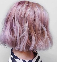 Pulp Riot Hair Color, Medium Bob Haircut, Pulp Riot Hair, Pastel Pink Hair, Lilac Hair, Hair Color Pastel, Short Wavy, Scene Hair, Easy Hair