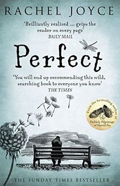 the book cover for perfect, with a person sitting on a bench in front of a field