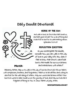 daily doodle devotional Daily Bible Devotions, Devotions For Kids, Daily Doodle, Sunday School Activities, Bible Motivation, Bible Devotions, Daily Bible, Daily Devotional