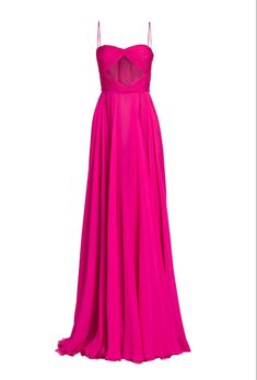 Valentino Silk, Crop Top Dress, Sleeveless Gown, Chiffon Material, Chiffon Gown, Dress Spaghetti, Evening Party Dress, Evening Dresses Long, Silk Chiffon